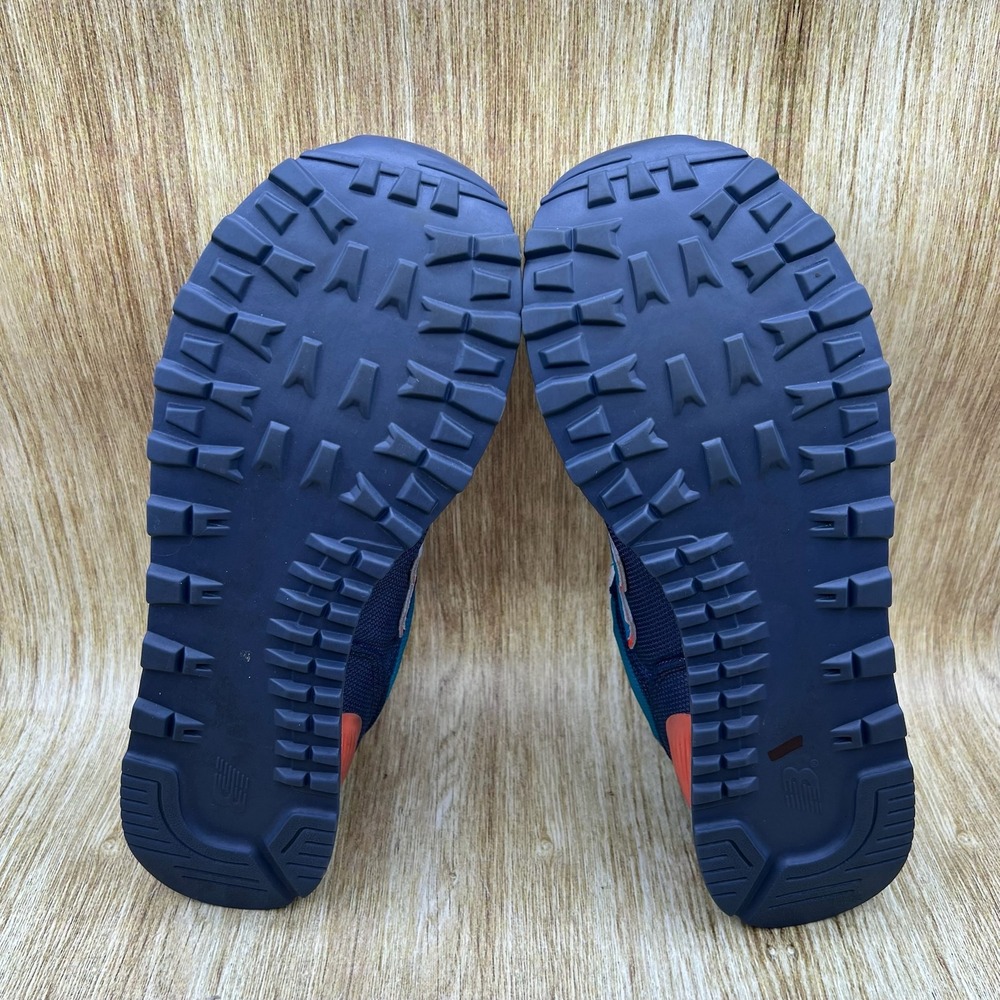New Balance 574 Sneakers Men's Size 10.5 Navy Teal Orange Low Top ML574WNC - Picture 8 of 10